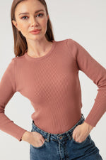 Female Bike Collar Knitwear Sweater