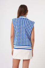 Women'S Coat Patterned Knitwear Vest