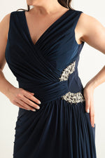 Large Size With Stones As Well As Women'S Long Evening Dresses