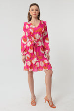 Woman Flower Patterned Dress