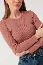 Female Bike Collar Knitwear Sweater