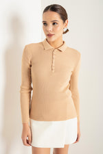 Women'S Polo Yaka Consplicity Knitwear Sweater