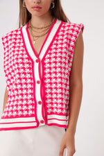 Women'S Coat Patterned Knitwear Vest