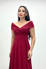 Katak Yaka Kühş Sışıy Dress - Red