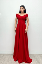 Katak Yaka Kühş Sışıy Dress - Red