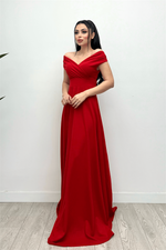 Katak Yaka Kühş Sışıy Dress - Red