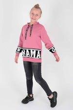 Kids Girl Drama Printed Sweat Long Sleeve Hooded Sweatshirt Cotton AK1343333