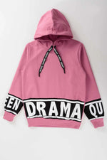 Kids Girl Drama Printed Sweat Long Sleeve Hooded Sweatshirt Cotton AK1343333