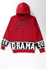 Kids Girl Drama Printed Sweat Long Sleeve Hooded Sweatshirt Cotton AK1343333