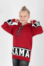 Kids Girl Drama Printed Sweat Long Sleeve Hooded Sweatshirt Cotton AK1343333