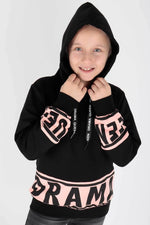 Kids Girl Drama Printed Sweat Long Sleeve Hooded Sweatshirt Cotton AK1343333