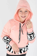 Kids Girl Drama Printed Sweat Long Sleeve Hooded Sweatshirt Cotton AK1343333