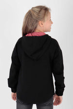 Kids Girl Hooded Sweat Long Sleeve Zipper Sweatshirt Cotton AK15260