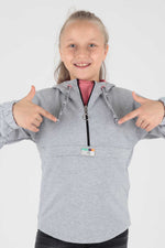 Kids Girl Hooded Sweat Long Sleeve Zipper Sweatshirt Cotton AK15260