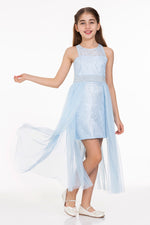 Girls' pearl stone tulle trend evening dress ak2229