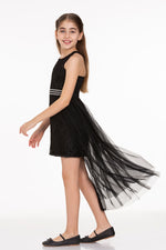 Girls' pearl stone tulle trend evening dress ak2229