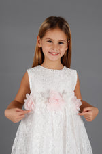 Girls' Tailed Lace Dress AK2208