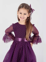 Girls' Tokalı and Tulle Lace Daily Trend Dress AK2209