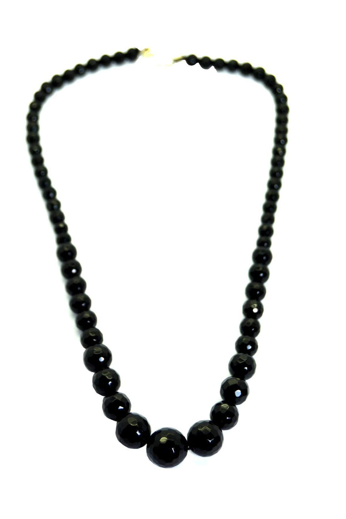 Onyx Natural Stone Strained Women's Necklace