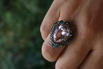 Crystal Stone Handmade Adjustable Women's Ring