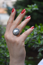 Gum Pearl Handmade Adjustable Women's Ring