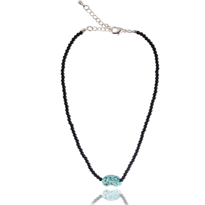 Turquoise Natural Stone Onyx Women's Necklace
