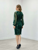 Tül Payet Design Dress - Emerald Green